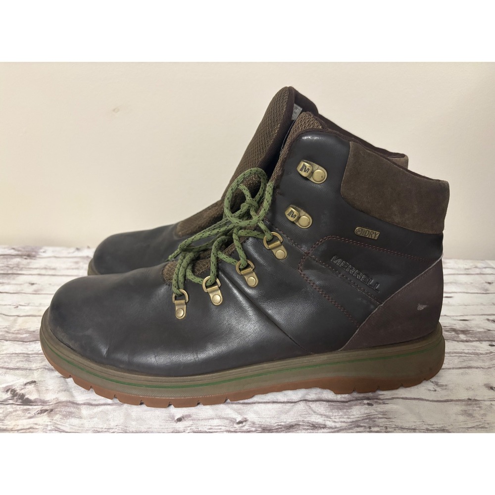 Merrell Espresso Willow M-Select DRY Waterproof Hiking Boots Brown Mens 15